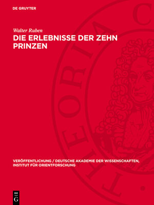 cover image of Die Erlebnisse der zehn Prinzen